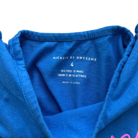 Rockets Of Awesome Save Water Drink Smoothies Tee Size 4 - Picture 4 of 4